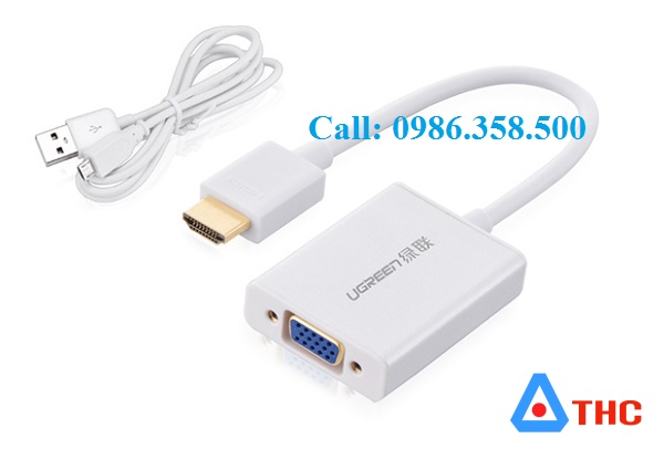 Thiết bị chuyển đổi HDMI sang VGA chính hãng Ugreen